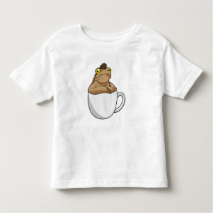 Frog Coffee Coffee Bean Kleinkind T-shirt
