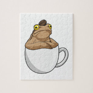 Frog Coffee Coffee Bean Puzzle