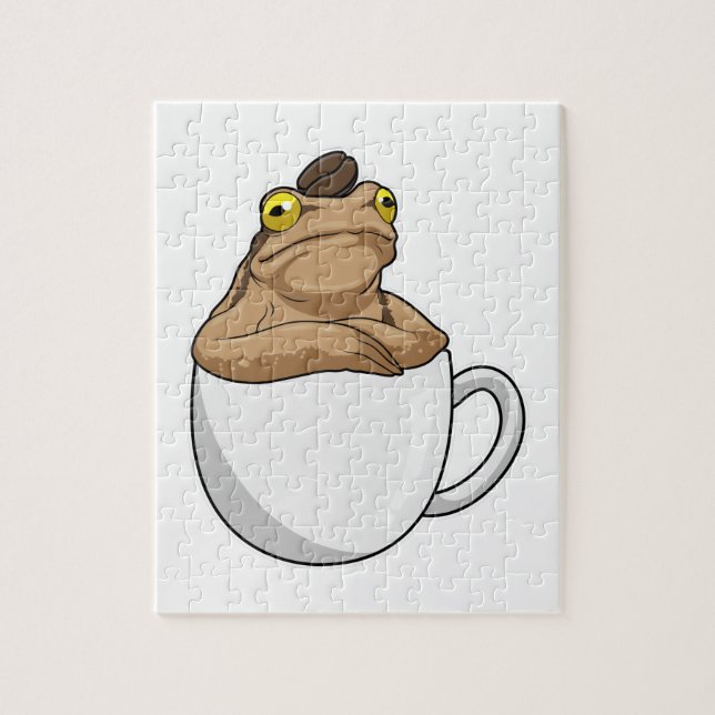 Frog Coffee Coffee Bean Puzzle (Vertikal)