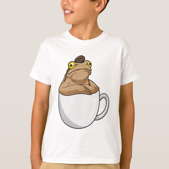 Frog Coffee Coffee Bean T-Shirt (Vorderseite)