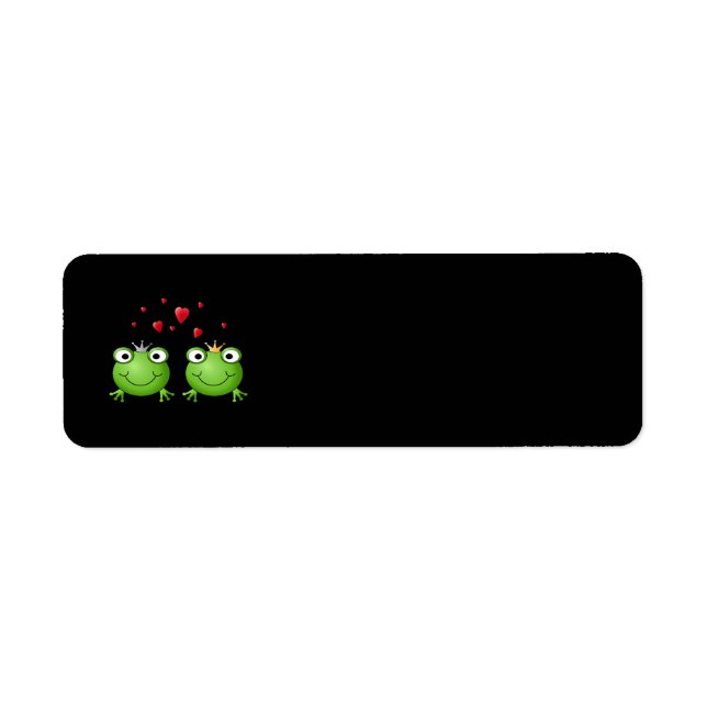 Frog Couple mit Herzen. (Vorne)