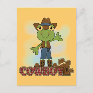 Frog Cowboy T - Shirt und Geschenke Postkarte