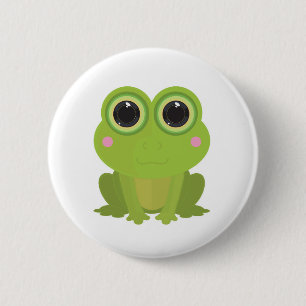 Frog Cutout Button