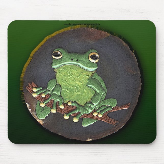 FROG DREAMS Niedlich Froschmalerei Mousepad (Vorne)