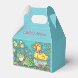 FROG & DUCK EASTER EGG GABLE FAVOR BOX Personalisi Geschenkschachtel