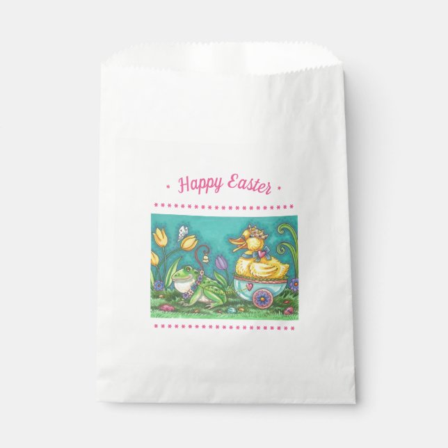 FROG & DUCK PRINCE, EASTER EGG FAVOR BAGS Weiß Geschenktütchen (Vorderseite)