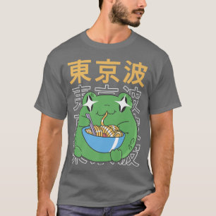 Frog Eating Ramen Kawaii Anime Japan Cottagecore A T-Shirt
