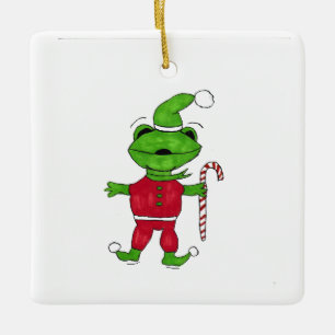 Frog Elf Keramikornament