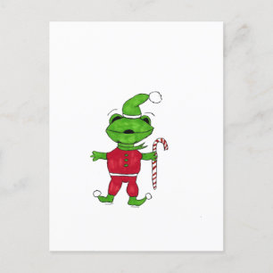 Frog Elf Postkarte