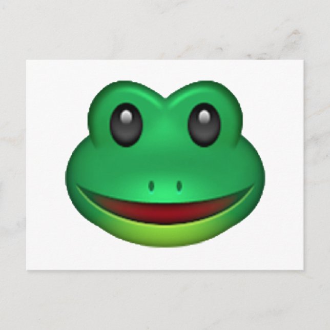 Frog - Emoji Postkarte (Vorderseite)