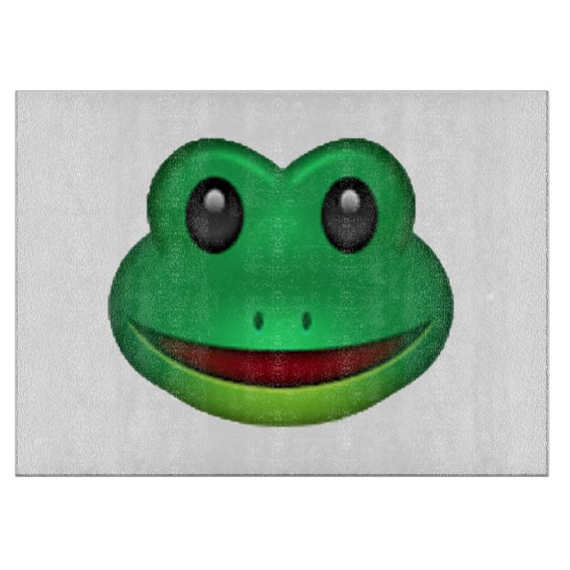 Frog - Emoji Schneidebrett (Vorderseite)
