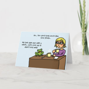 Frog erscheint beim ersten Mal online verabredend  Karte