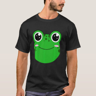 Frog Face True Toad Amphibien Green Froggy Tadpol T-Shirt