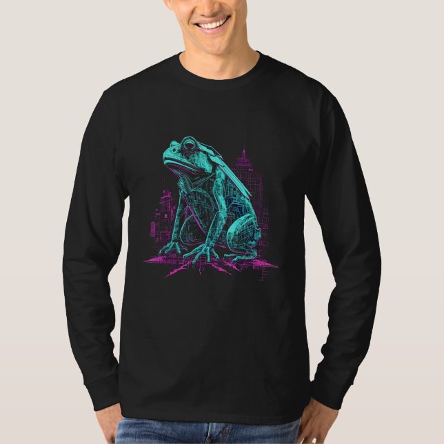 Frog fantasy architecture animal  animals frog T-Shirt (Vorderseite)