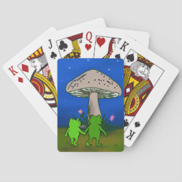 Frog Friends Couple Whimsical Cute Playing Cards Spielkarten