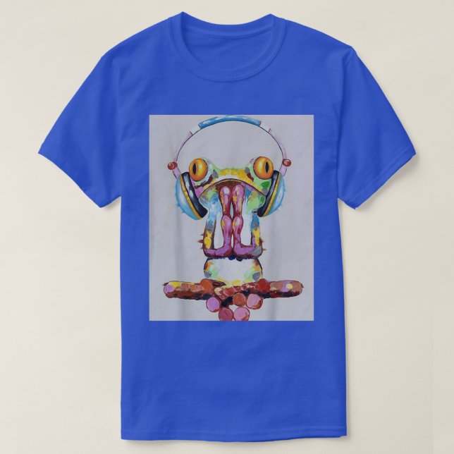 Frog funny music  T-Shirt (Design vorne)