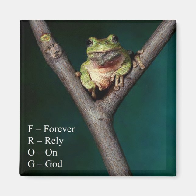 FROG - für immer auf Gott setzen - Magnet (Vorne)