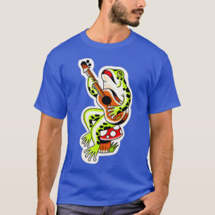 Frog Gitarre Traditionelles Tattoo T-Shirt