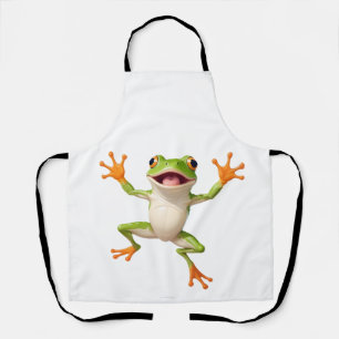 Frog glücklich spielerischer Spaß springen in der Schürze