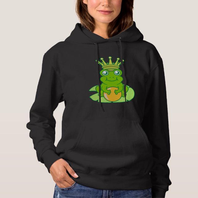 Frog Golden Toad King Fairy Tale Crown Ball Prince Hoodie (Vorderseite)