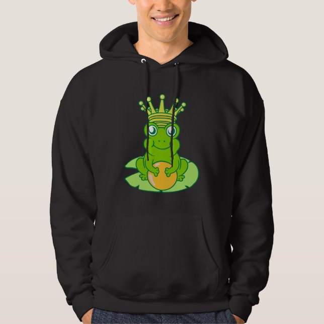 Frog Golden Toad King Fairy Tale Crown Ball Prince Hoodie (Vorderseite)
