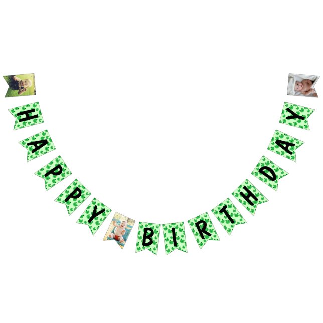 Frog Happy Birthday Bunting Flags Wimpelkette (Alle)