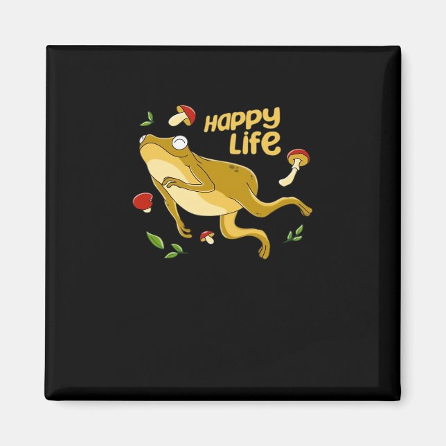 Frog Happy Essential Minimal Design Magnet (Vorne)