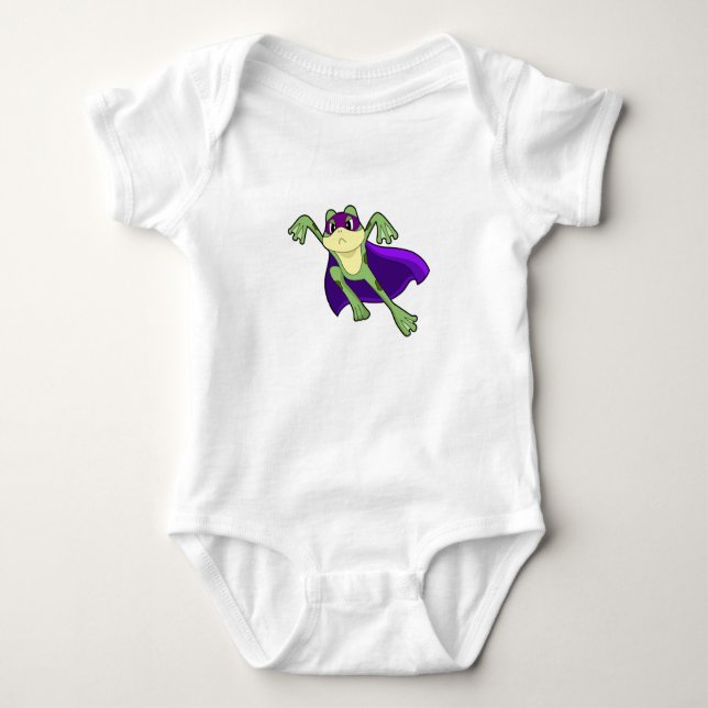Frog Hero Baby Strampler (Vorderseite)