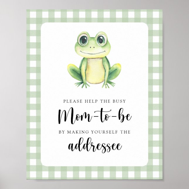 Frog - Hilfe für die Mama, die beschäftigt ist Poster (Vorne)