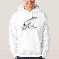 Frog Hoodie Bullfrog Art Shirt Cool Frosch Hoodie