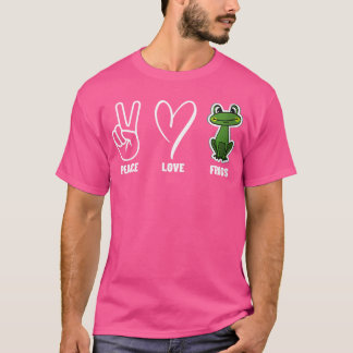 Frog Hunter Peace Liebe Frogs T-Shirt