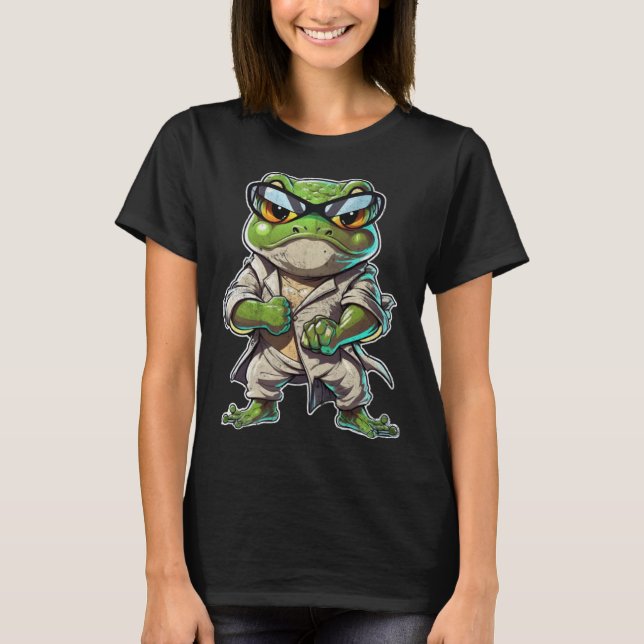 frog in a karate suit frog T-Shirt (Vorderseite)
