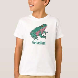 Frog Kids T-Shirt customizable Animal Tee for Boys