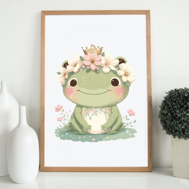 Frog Kinderzimmer Decke Niedlich Baby Boho Poster (frog nursery decor baby boho)