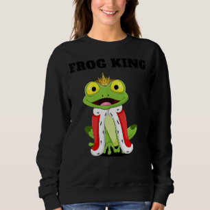 Frog King Boys Frog Mens Frog Sweatshirt