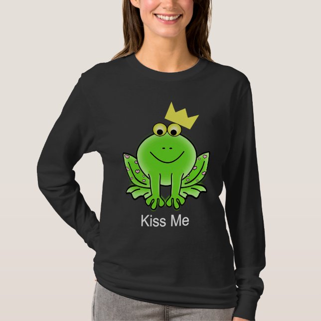 Frog Kiss Me T-Shirt (Vorderseite)