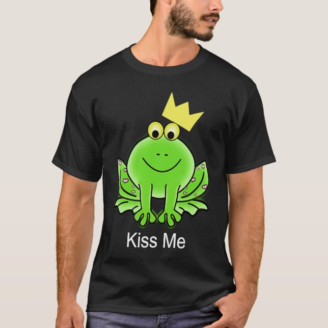 Frog Kiss Me T-Shirt (Vorderseite)
