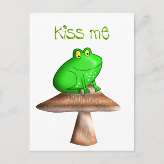 Frog Kiss Postkarte