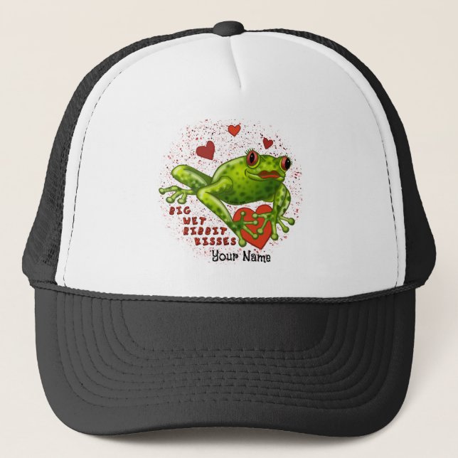 Frog Kisses hats Truckerkappe (Vorderseite)