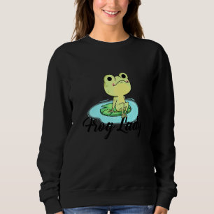 Frog Lady Frogs Sweatshirt