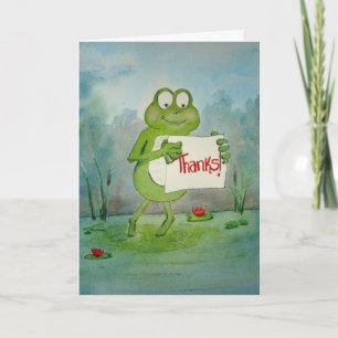 Frog Line Card Sprichwort danke ... - Individuell 