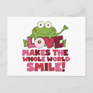 Frog Love Smiles Postkarte