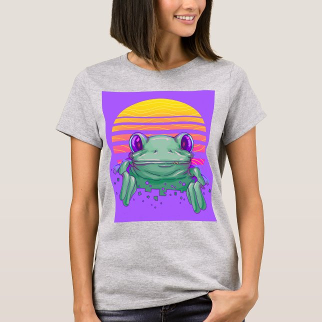 FROG lustige Vintage T - Shirt (Vorderseite)