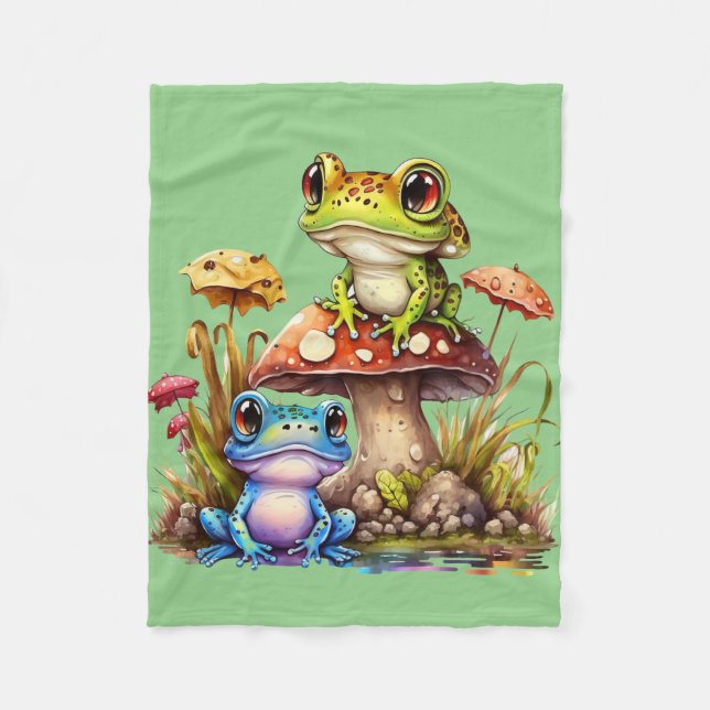 Frog Merchandise Geschenke Fleecedecke (Vorderseite)