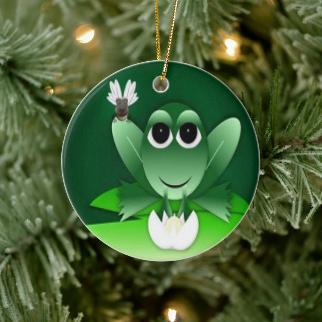 Frog Merchandise Geschenke Keramik Ornament (Baum)