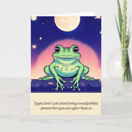 frog message happy birthday karte
