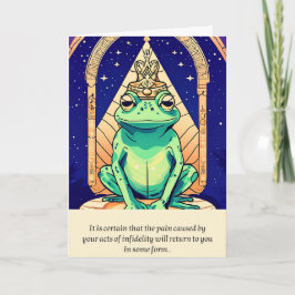 frog message happy birthday karte