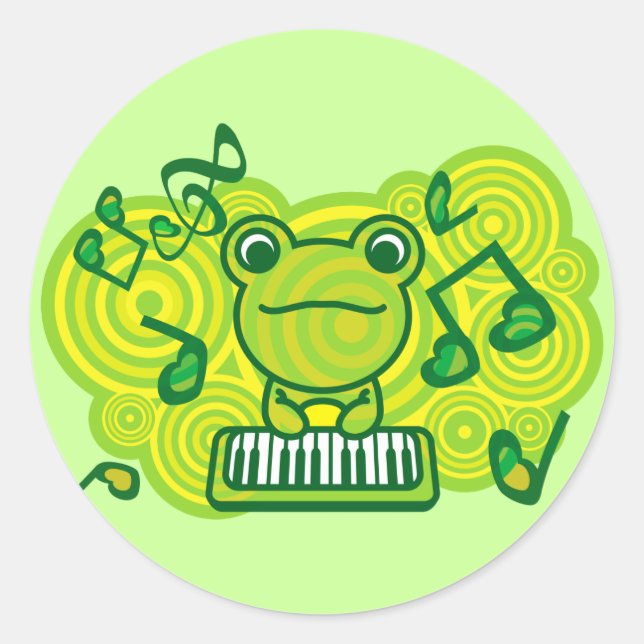 Frog_Method Runder Aufkleber (Vorderseite)
