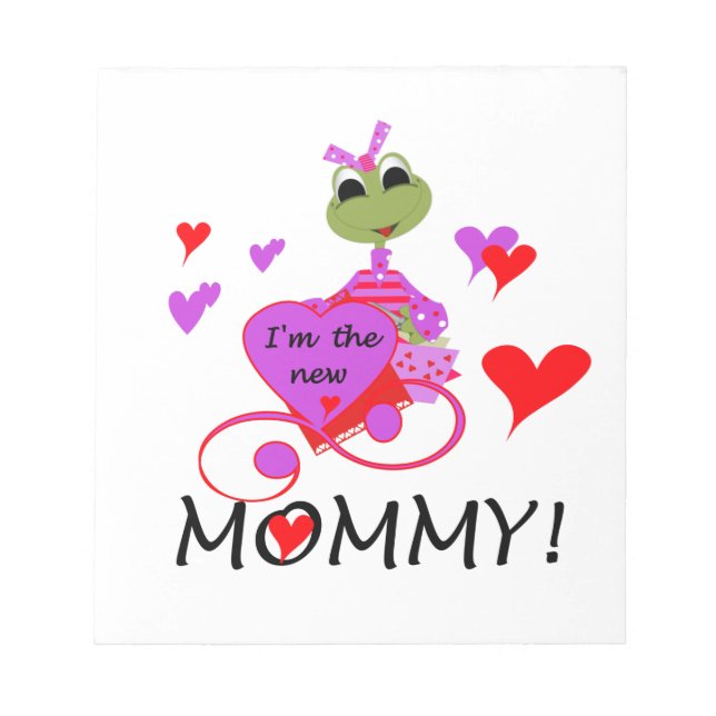 Frog New Mommy Gifts Notizblock (Vorderseite)