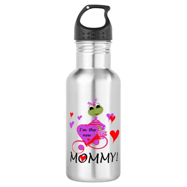 Frog New Mommy Trinkflasche (Vorderseite)